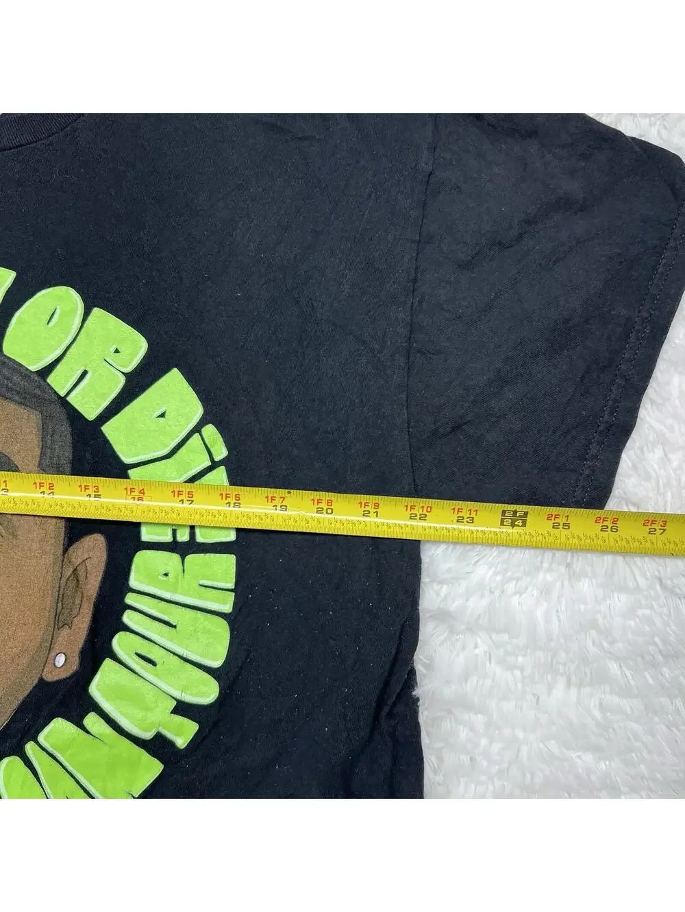 Vintage Style MICRO DJ World Tour get Busy Or Die Double Sided Mens Black Tee XL_4